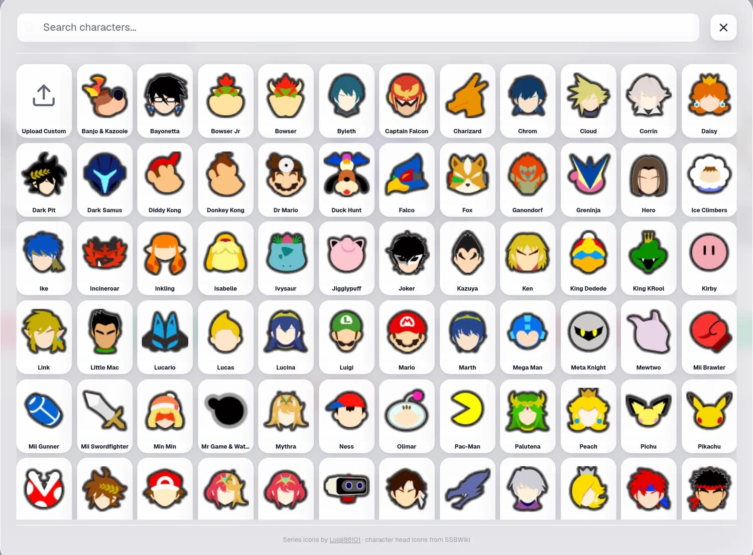 Every fighter, ready to pick